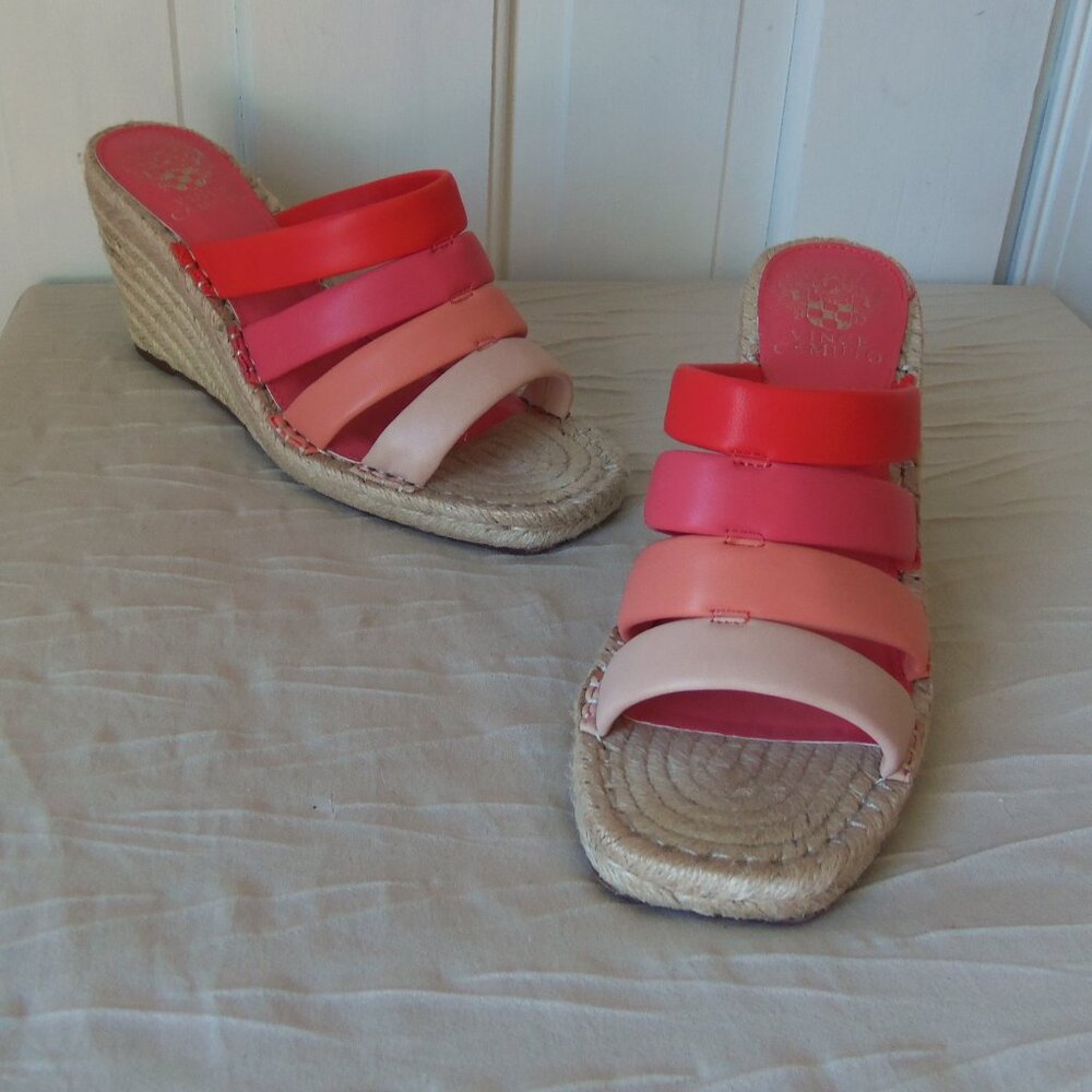 New Vince Camuto Molisana Wedge Espadrille Sandals sz 8
